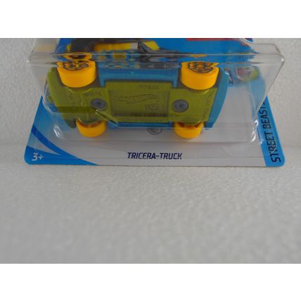 Hotwheels treasure hunt tricera-truck (blue) sort card boxed good zz