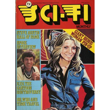 TV SCI-FI MONTHLY MAGAZINE NO 7 1976 BIONIC WOMAN POSTER VF
