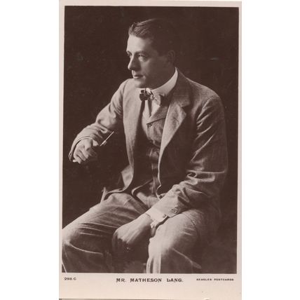 Matheson Lang Real Photo Vintage Postcard