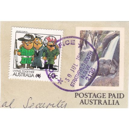 Australia 1990 Armed Forces SG 1127 Strathfield South NSW cancel on piece VGC