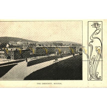 Crescent, Buxton, Derbyshire, Postcard