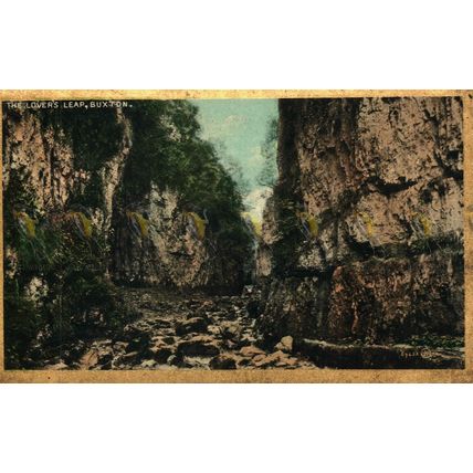 Lover's Leap, Buxton, Derbyshire, Valentines Series Postcard