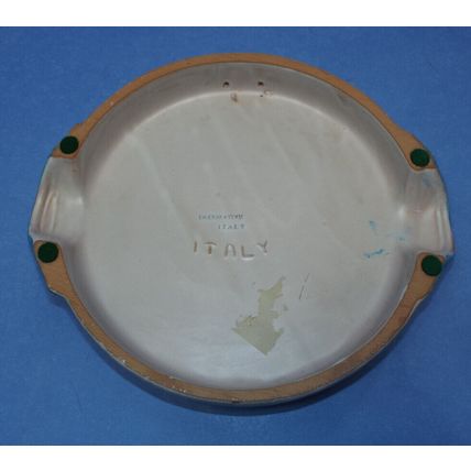 Decor Ceramic Pottery Wall Hanging Trivet Italy Plaque Eggplant Tomatoes Art 9”