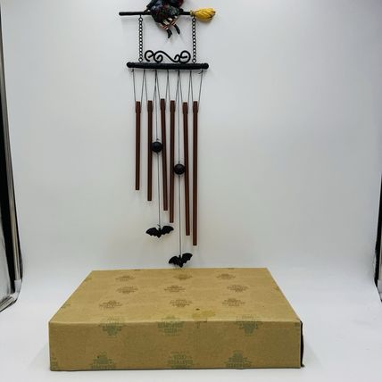 Jim Shore Heartwood Creek Witch Wind Chime Halloween Figurine Rare 2006