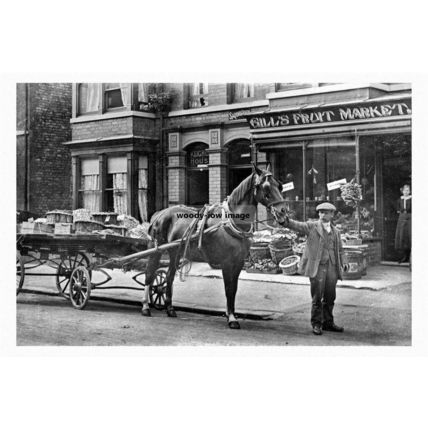 pt5008 - Bridlington , Gills Fruit Market , Marshall Ave ,Yorks - print 6x4