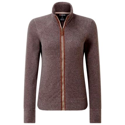 Sherpa Adventure Gear Rolpa Fleece Full Zip Jacket Top UK Medium Blush Brown