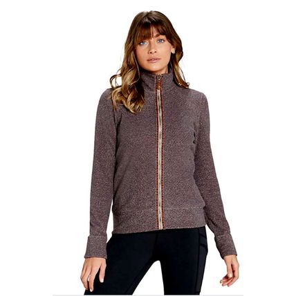Sherpa Adventure Gear Rolpa Fleece Full Zip Jacket Top UK Medium Blush Brown