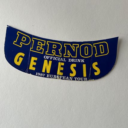 GENESIS INVISIBLE TOUR VIRGIN 1987 UK TOUR BOOK PERNOD HAT PEAK GC Paul Young