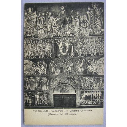 vintage postcard Torcello Cathedral Mosaic
