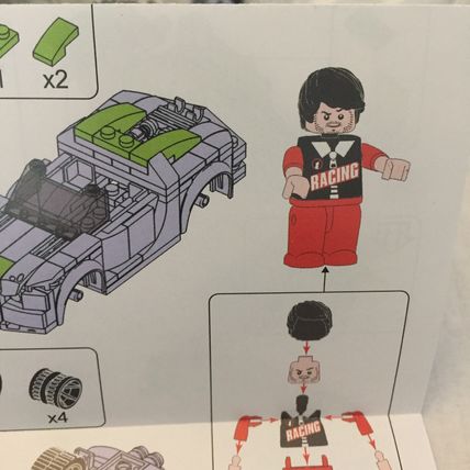NEW Make it Blocks Green Racing Car - 214 pieces (out of box)