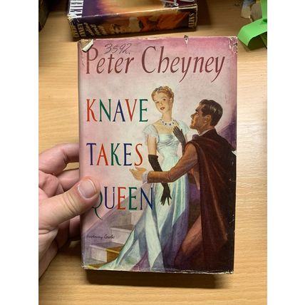 1950 PETER CHEYNEY "KNAVE TAKES QUEEN" FICTION HARDBACK BOOK (P3)