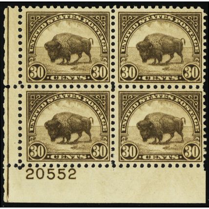 700, Mint F-VF NH 30¢ Plate Block of Four Stamps SCV $95 - Stuart Katz