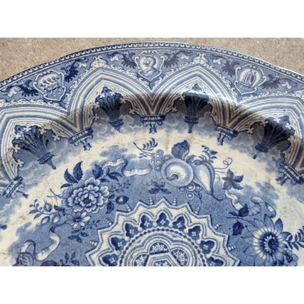 Antique china WEDGWOOD PLATE Victorian 1800s English marks 1862 very old