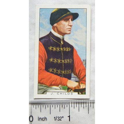 1936 Gallaher Famous Jockeys No. 18 J. Childs