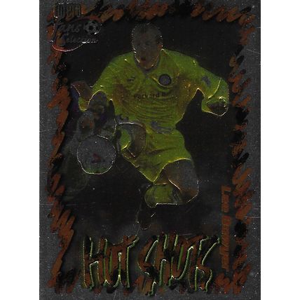 Futera's Leeds Utd 1999 Fans' Selection: Hot Shots Chrome Embossed, HS3 - Bowyer