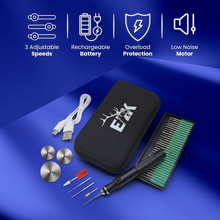 ELK Customizer Engraving Pen for All Materials - NO ALLEN KEY NEEDED - Rechargea