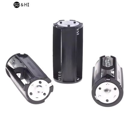 Qty 3 AA To D SERIES Battery Converter Holder Adapter Box Case usb rechargeable