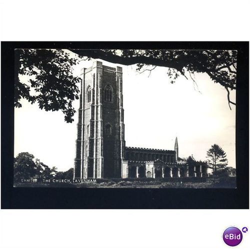 Suffolk LAVENHAM Church Postcard by Frith (LHM.1F)
