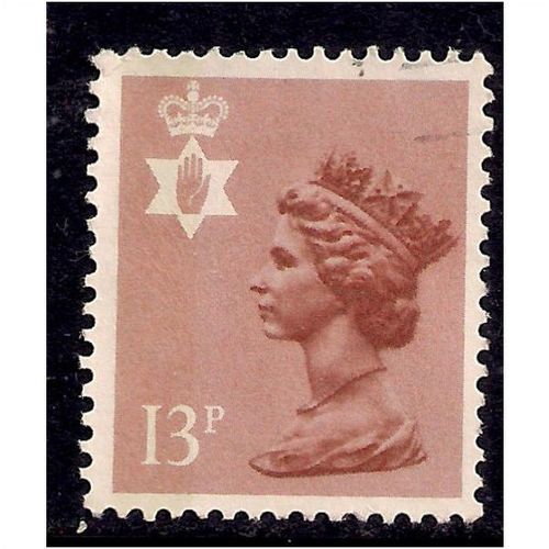 Northern Ireland GB 1984 13p Pale Chestnut N137.(J439 )