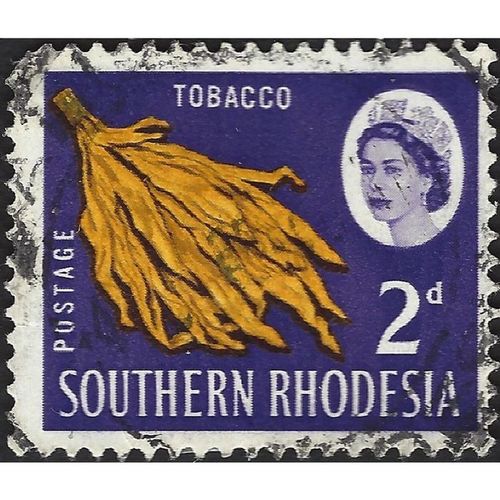 SOUTHERN RHODESIA, Tobacco, violet blue 1964, 2d, #3