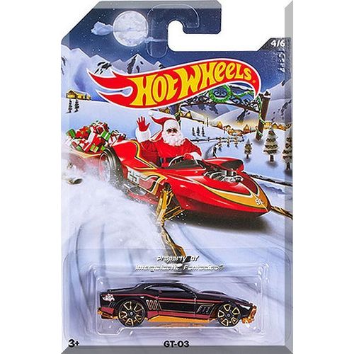 Hot Wheels - GT-03: Holiday Hot Rods #4/6 (2015) *Black / Walmart Exclusive*