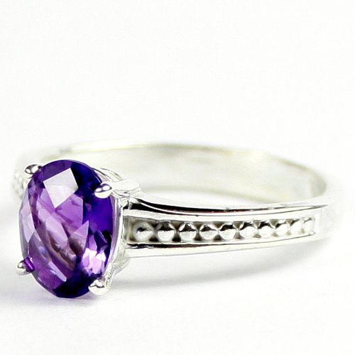 Amethyst, 925 Sterling Silver Ladies Ring, SR371