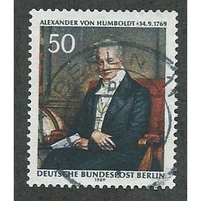 BERLIN -1969 50pf 'ALEXANDER VON HUMBOLDT' FINE USED (EBID49-621)