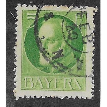GER (BAVARIA) 1914 5pf KING LUDWIG III' FINE USED (EBID64-714)