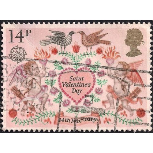 GB, St Valentine's Day, pink 1981, 14p, #4