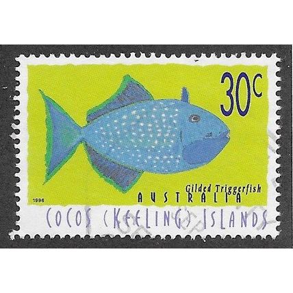 CKI 1995 30c 'FISHES' FINE USED (EBID70-896)