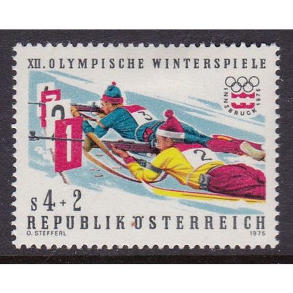 AUSTRIA 1975 WINTER OLYMPICS 2nd ISSUE 4s TRIFLE SHOOTING MINT SG1750