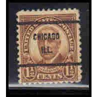 Used 684 1 1/2c Warren Harding Barely Clears PreCnx KA7055