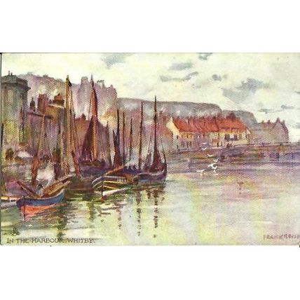 Yorkshire WHITBY Harbour Tuck Aquarette Postcard (6272)