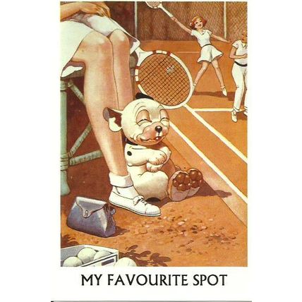 BONZO "My Favourite Spot" (G.E.Studdy) Postcard (Mayfair BO 579)