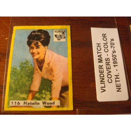 1950-1970, VLINDER Match Covers, 5-Covers, ELVIS/RAQUEL WELCH/NATALIE WOOD