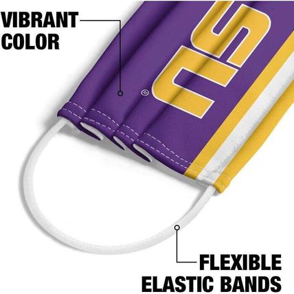 LSU Classic Logo 1-Ply Reusable Face Mask Covering-Unisex-FAST SHIPPING