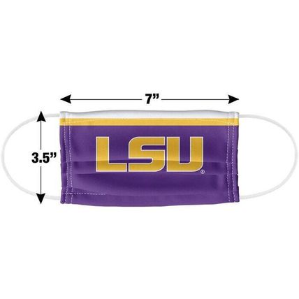 LSU Classic Logo 1-Ply Reusable Face Mask Covering-Unisex-FAST SHIPPING