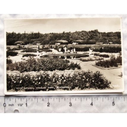 1956 postcard Rose Garden, Stanley Park, Blackpool