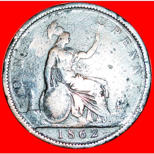 MISTRESS OF SEAS: UNITED KINGDOM ★ PENNY 1862! SHIP! LOW START ★ NO RESERVE!