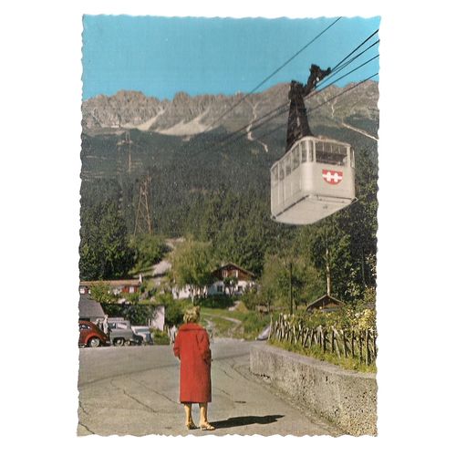 CABLE CAR, , INNSBRUCK, AUSTRIA unused vintage postcard #