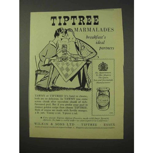 1958 Tiptree Marmalades Ad - Ideal Partners