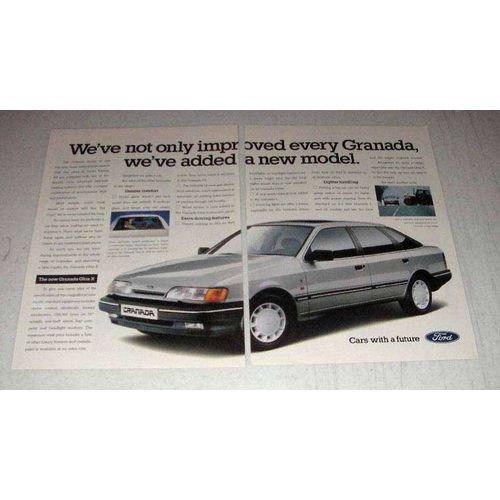 1987 Ford Granada Ghia X Car Ad - Improved