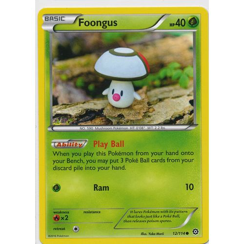 Pokemon XY Steam Siege 12/114 Foongus