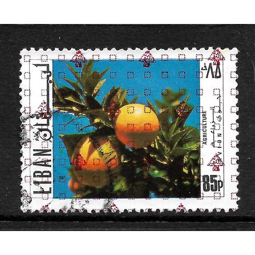 LEBANON 1971 SG 1093 85p ORANGES FINE USED