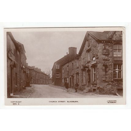 Church Street Post Office Slaidburn Postcard RP Lancashire