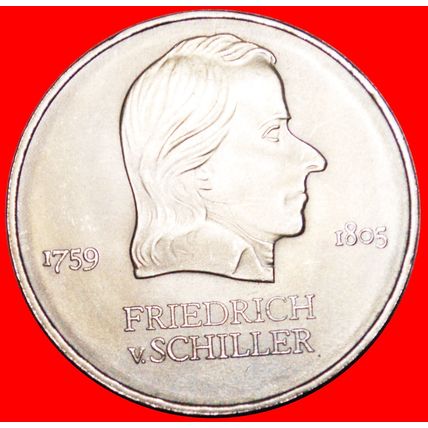 SCHILLER (1759-1805): GERMANY★20 MARK 1972 UNC MINT LUSTER★LOW START★NO RESERVE!