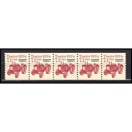 2127b 7.1c Tractor Very Fine MNH Dry Gum PNC 1/5 X0851