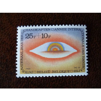 Belgium 1981 International Year of Disabled Persons Eye mint stamp SG2638