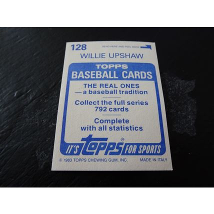 1983 Topps Stickers # 128 Willie Upshaw Excellent (5) Toronto Blue Jays