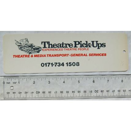 Vintage bookmark - Theatre Pick-Ups London, Experienced Theatre People